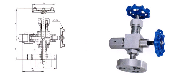 J49壓力計式截止閥 J49-320結(jié)構(gòu)形式